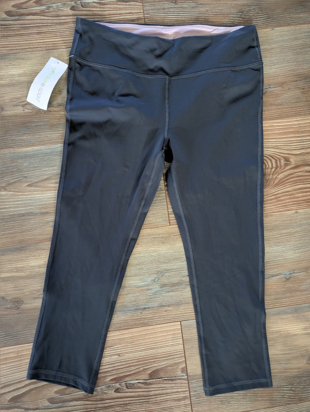 Marika Sport Cropped Activewear‎ Leggings Grey Carbon Large 12-14
